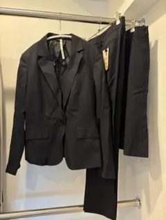 THE SUIT CONPAY ネイビーストライプスーツ パンツ スカート