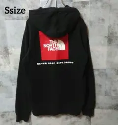 THE NORTH FACE Ssize プルオーバーパーカー スクエアロゴ 黒
