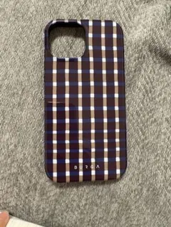 iPhone15 BURGA チェック柄 ハードケース
