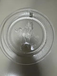 HOYA ホヤ クリスタルガラス プレート 馬 皿 置物 インテリア