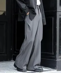 ワイドスラックス ワイドパンツ