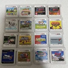 3DSソフト16本セット（ドラクエ11/マリオカート7/どうぶつの森/牧場物語）