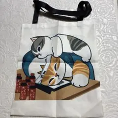 猫のイラスト入りトートバッグ