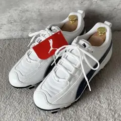 未使用品★PUMA プーマ ウルトラTPJロウ フットサルシューズ 白 27cm