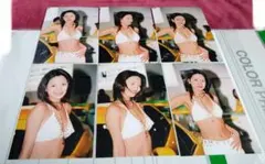 国本真子 写真 はがきサイズ 4枚 レースクイーン アイドル タレント