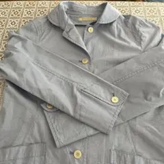 クロコダイル ライトブルー ストライプ テーラードジャケット