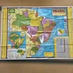 ブラジル地図大判約113✖️83