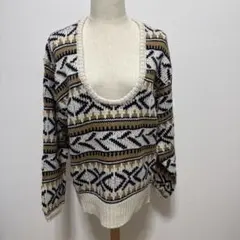 Give Re collection柄ニット