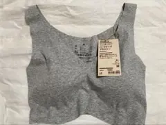 タグ付き未使用品　無印良品　どこにも縫い目がない　ハーフトップブラジャー　Mのサムネイル