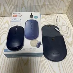 美品 ELECOM Slint 充電式 Bluetooth 薄型マウス ブルー