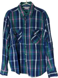 【良配色】FIVE BROTHER ネルシャツ XL チェック アメリカ製のサムネイル
