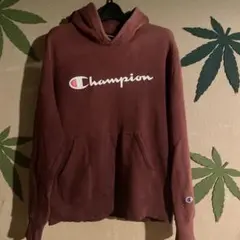 Champion ブラウン フード付きパーカー XL