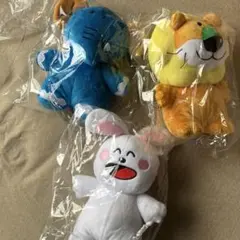 在庫処分　たべっこどうぶつぬいぐるみ3点セット