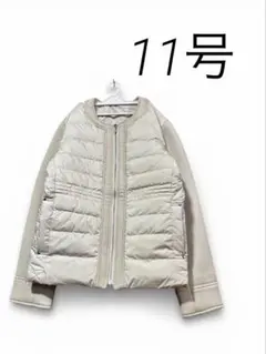 アイボリーダウンジャケット レディース新品　難ありで格安　11号