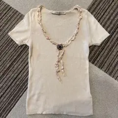 Blumarine 半袖 トップス フリル ビジューのサムネイル