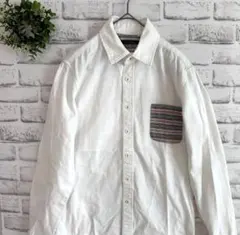 CIAOPANIC チャオパニック★シャツ(M) 白 綿100％ 羽織 メンズ