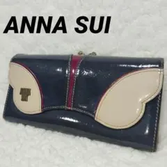 ANNA SUI　アナスイ　長財布　がま口　てんとう虫　蝶　ロゴ　レディース