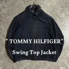 TOMMY HILFIGER スウィングトップジャケットM ネイビーフェード