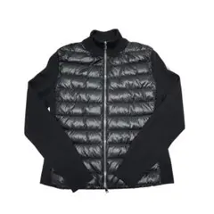 【新品同様】モンクレール　ハイブリッドダウンニット　24AW　ブラックM