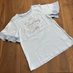 メゾピアノジュニア　フリル袖 Tシャツ　Sサイズ