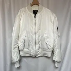 ALPHA USA製 MA-1 ジャケット ホワイト L USAF