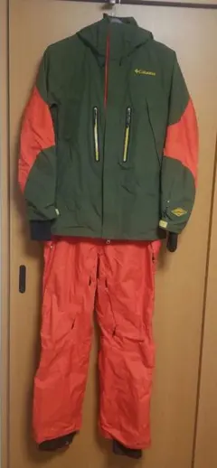 Columbia スノーウェア上下 Mサイズ エンジ×モスグリーン