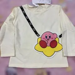 カービィ　長袖　Tシャツ トレーナー　裏毛　100cm 白