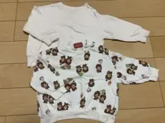 80サイズ　子ども　トレーナー　2枚組 futa futa