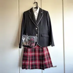 ち*ん様 小学生女の子卒業式 スーツ上下 160cm 【クリーニング済】