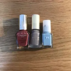 キャンメイクカラフルネイルズN06・ちふれネイルエナメル044・paネイルセット