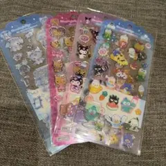 ドロップジェリーシール　日焼けサンリオ　4枚セット