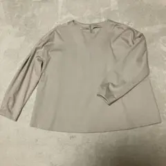 【値下げ 1800→1300円】7-IDコンセプト ベージュ 長袖 トップス