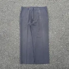 90s Perry Ellis 2タックワイドスラックス ストライプ チャコールのサムネイル