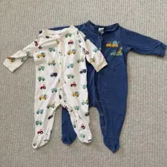 H&M ベビーロンパース　2-4m 2枚セット