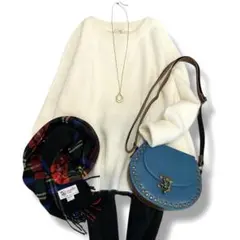 美品✨イエナ クルーネックニット ウール アンゴラ混 オフホワイト F 近年