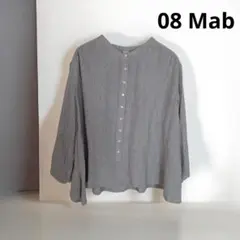 08mab コットン ブラウス ギャザー ゆったり シャツのサムネイル