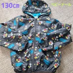 130㎝　Baby Doll ミッキーマウス ジャケット　リバーシブル　フリース
