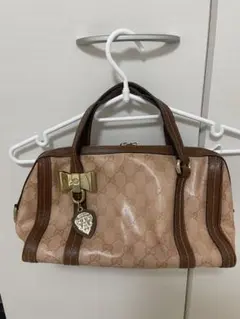 GUCCI DUCHESSA ドゥケッサ ミニボストン GG ピンク リボン 筒 | Mercari