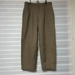 ユナイテッドアローズ スラックス ゴールデン ワイドパンツ 千鳥格子 GLR L