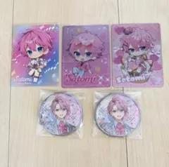 すとぷり　さとみ　缶バッジ　カード