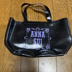 美品ANNA SUI ラメ入り エナメル調 ミニハンドバッグ
