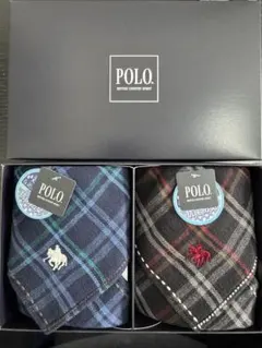 POLO紳士ガーゼタオルハンカチ