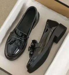 ローファー リボン付き