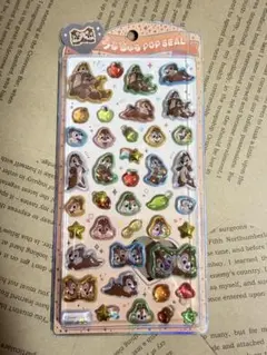 うるちゅるポップシール　 チップとデール