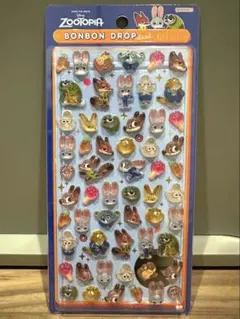 【新品未使用】ボンボンドロップシールmini ズートピア ディズニー