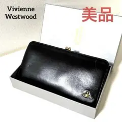 ✨美品✨ヴィヴィアン ウエストウッド◆黒ブラック◆フルレザー◆ゴールドがま口