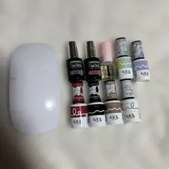 ジェルネイル9本とUVライトセット