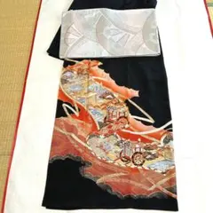 正絹　黒留袖・袋帯セット　②のサムネイル