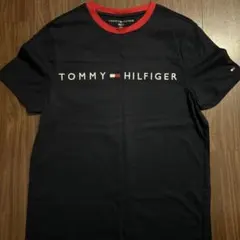 新品TOMMY HILFIGER ネイビー/レッド 半袖Tシャツ S/P