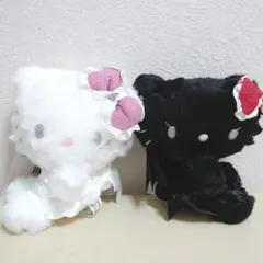 サンリオ ハローキティ 天使と悪魔 ぬいぐるみ キーホルダー セット